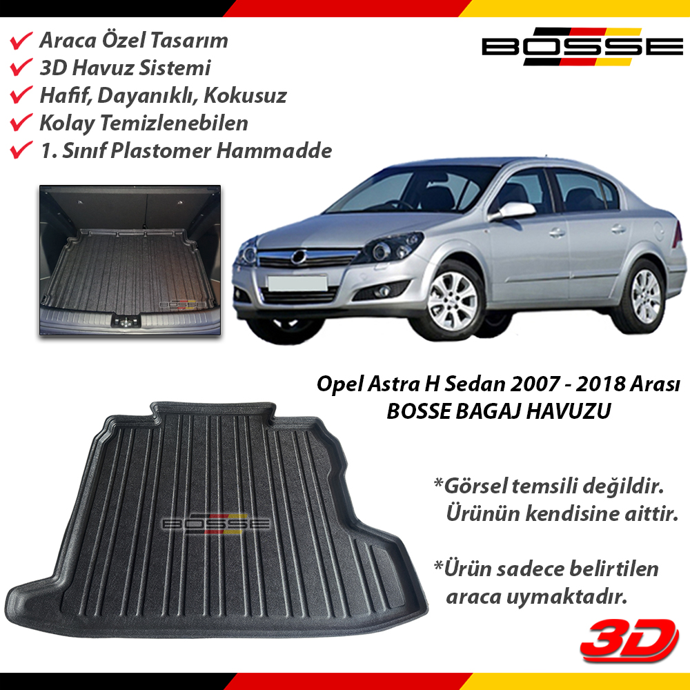 Opel Astra H Bagaj Havuzu SEDAN 2007 2018 Arası BOSSE