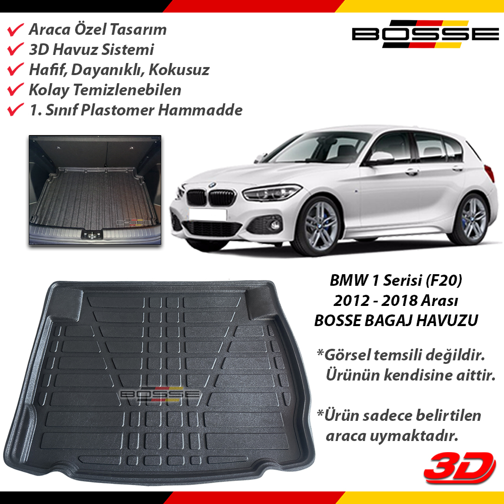 Bmw 1 Serisi Bagaj Havuzu F20 F21 Bagaj Havuzu 2012 2019 Arası BOSSE