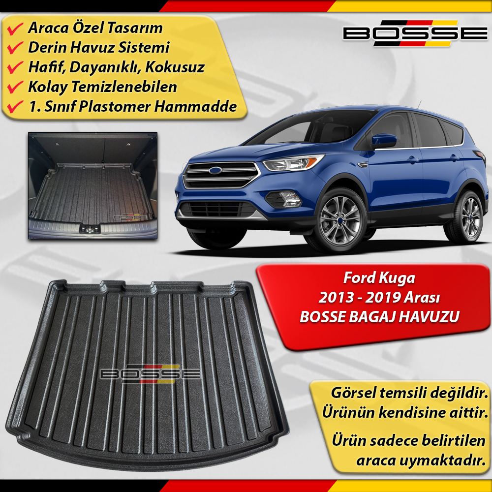 Ford Kuga Bagaj Havuzu 2013 2019 Arası BOSSE