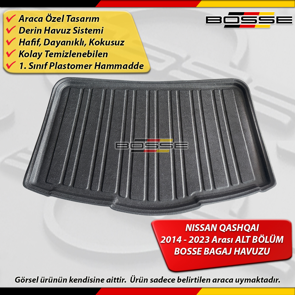 Nissan Qashqai Bagaj Havuzu ALT Bagaj 2014 2023 BOSSE