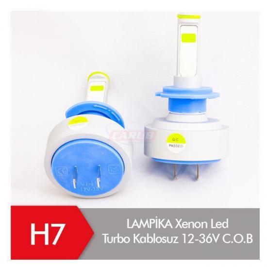 Xenon Led Turbo Kablosuz 12V C.O.B H7