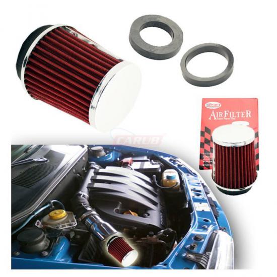 Oto Hava Filtresi Tuning 2 Aparatlı Krom-Kırmızı
