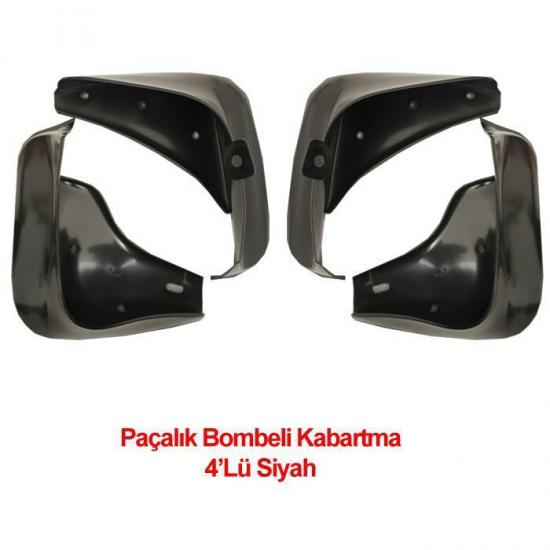 Paçalık Bombeli Kabartma 4Lü Siyah Kutlu