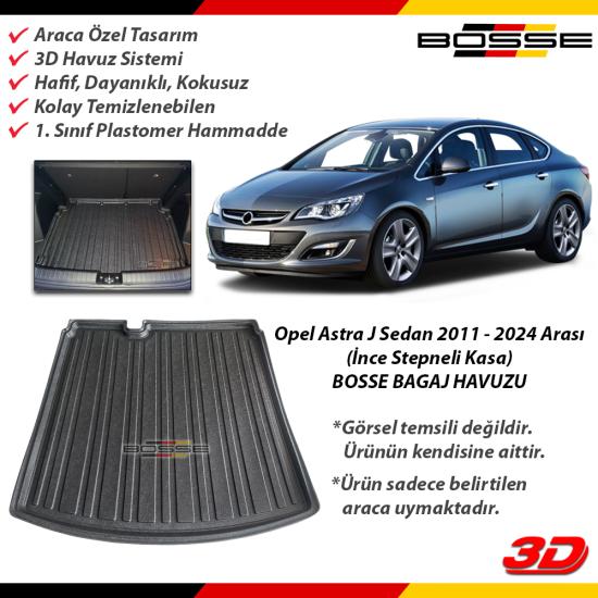 Opel Astra J Bagaj Havuzu SEDAN İnce Stepneli 2011 2024 Arası BOSSE Bagaj Havuzu