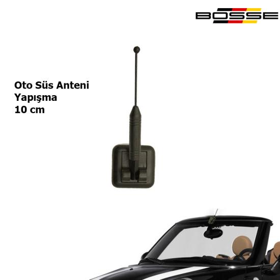 Oto Anten Süs Anteni Telsiz Tip Kısa Yapışma 10 cm