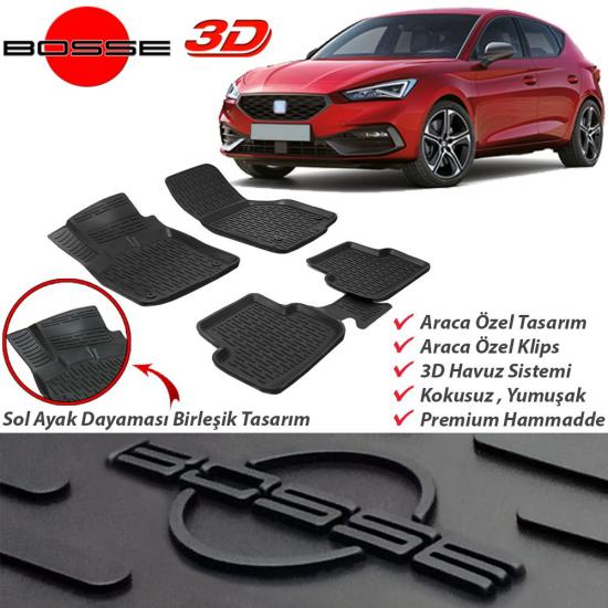 Seat Leon Paspas 3D Havuzlu Manuel Vites Tsi 2021 2023 BOSSE Paspas