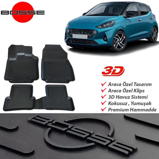 Hyundai i10 Paspas 3D Havuzlu 2020 2023 Arası BOSSE