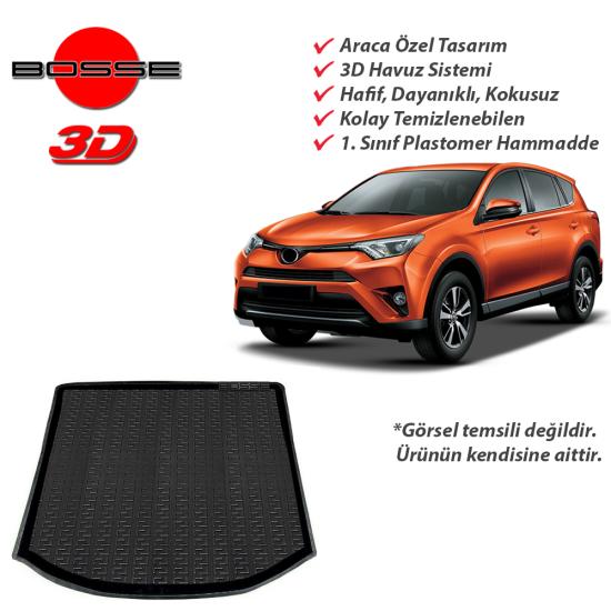 Toyota RAV4 Bagaj Havuzu Mk4 2013-2018 Arası BOSSE Bagaj Havuzu Pro